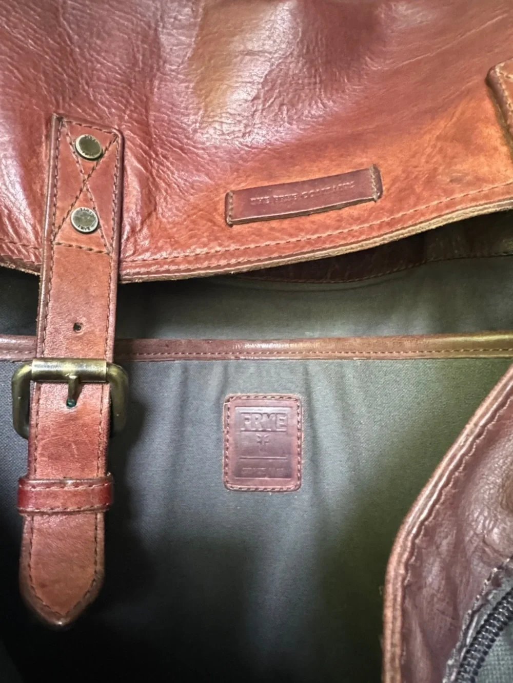 Frye Messenger Leather Bag